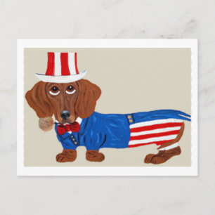Convite do Tio Sam Dachshund
