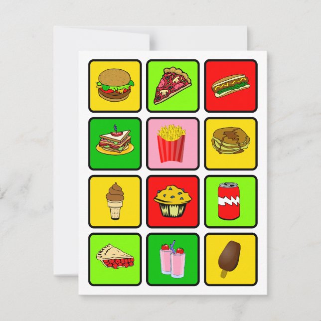 Convite do toxicómano do fast food (Frente)