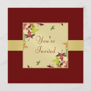 Convite do vermelho da acção de graças de Borgo
