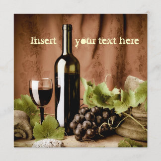 Convite do vinho tinto