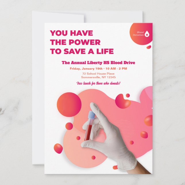 Convite Doação de Sangue (Frente)