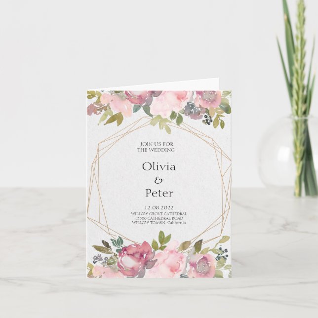 Convite dobrado (Frente)