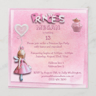 Convite Dobro do partido dos termas da princesa