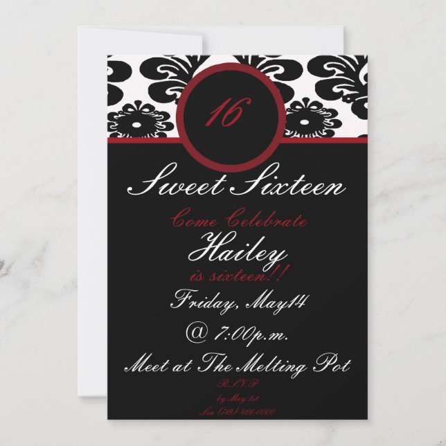 Convite doce16... (Frente)