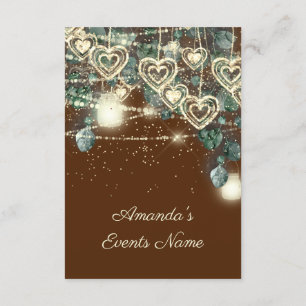 Convite Doce 16.ª Noiva Rústica Madeira Dourada Castanho