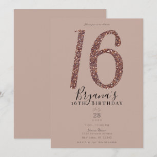 Convite Doce 16 anos 16 Festa Rosa Beijo de Noiva Lantejou