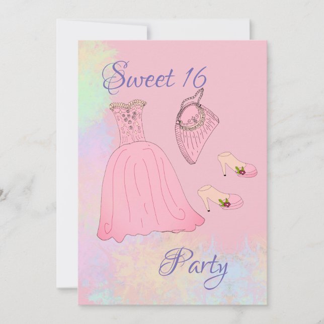 Convite Doce 16 Celebração (Frente)