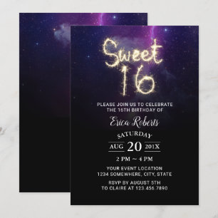 Convite Doce, 16 Estrelas de Verão, Festa de aniversário