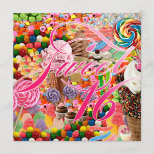 Convite Doce, 16 Festa, Convidado Rosa