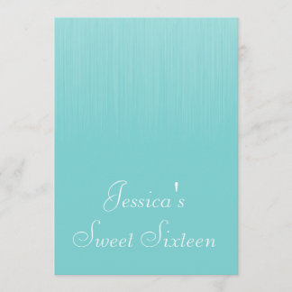Convite Doce 16 Festa de aniversário Estático Azul