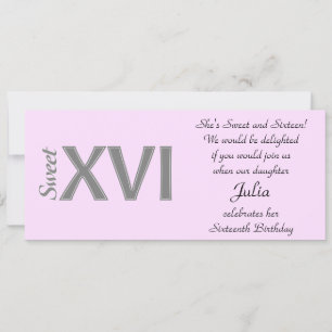 Convite Doce 16 Festa Especial de Aniversário XVI