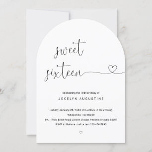 Convite Doce, 16 Festas de aniversário maravilhosamente si