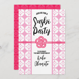Convite Doce 16 Sushi 花 菱 七 宝 Hanabishi Shippo