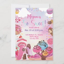 Convite Doce Aniversário Doce Um Dois Doce