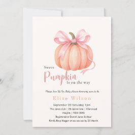 Convite Doce arco rosa-abóbora está a caminho