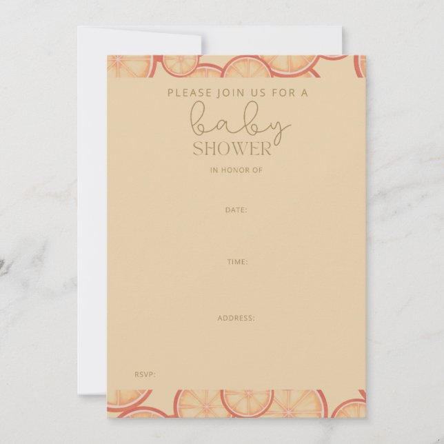 Convite Doce Blisa dos Citros: Um Novo Começo (Frente)