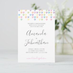 Convite doce casal CHÁ DE CASAMENTO pastel