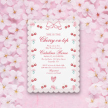Doce Cereja no Topo Laço Rosa Vermelho