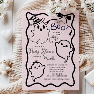 Convite Doce Chá de fraldas de Boo