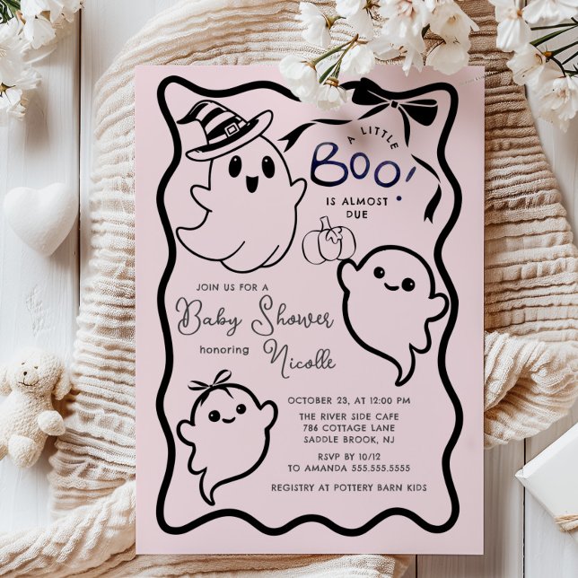 Convite Doce Chá de fraldas de Boo (Criador carregado)