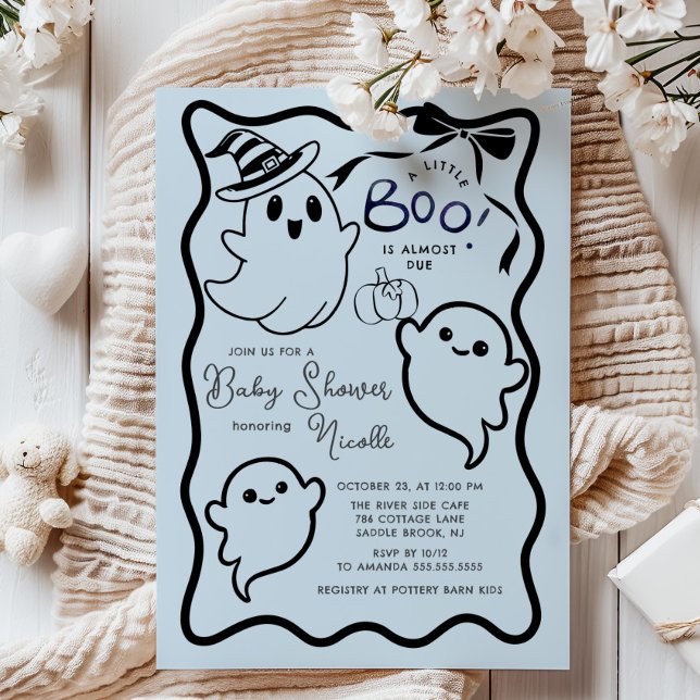 Convite Doce Chá de fraldas de Boo (Criador carregado)