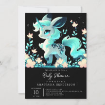 Doce Chá de fraldas Unicorn Adorável