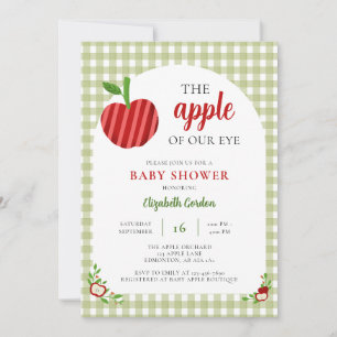 Convite Doce Chuvinha de Amor - Baby Shower Xadrez Doce