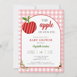 Convite Doce Chuvinha de Amor para o Bebê Gingham