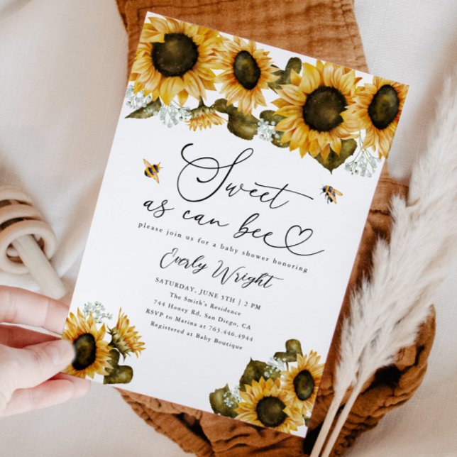 Convite Doce Como Chá de fraldas De Abelhas (Criador carregado)