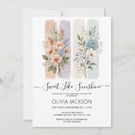 Convite Doce Como Solha Cana-de-Água Aniversário