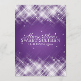 Convite Doce De 16 Partidos Glamoroso Gama Roxo
