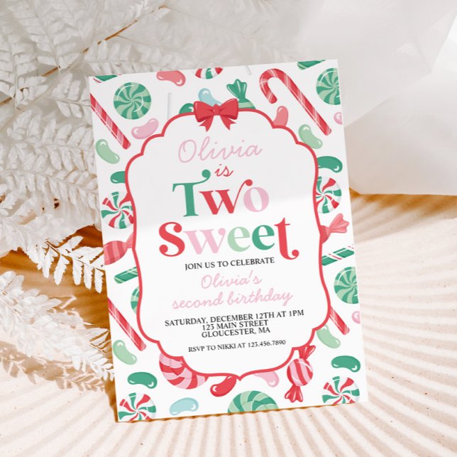 Convite Doce de Natal Dois Doce 2º Aniversário (Criador carregado)