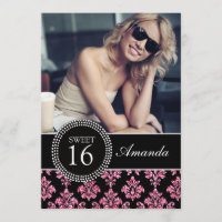 DOCE DEZESSEIS, BRILHO COR-DE-ROSA, DAMASCO PRETO