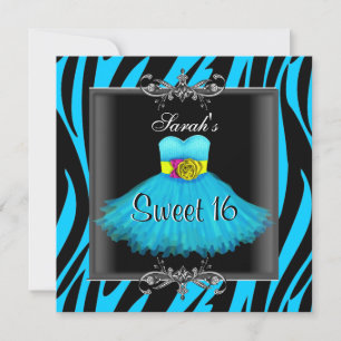 Convite Doce Dezesseis Dezesseis 16 Aniversário Vestido Ne