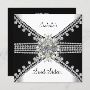 Convite Doce Dezesseis Doçosos 16 Borboletas Pretas