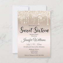 doce dezesseis relinhas douradas champanhe