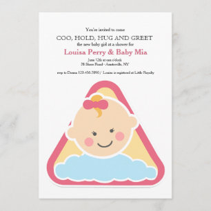 Convite doce do chá do bebé dos mordentes