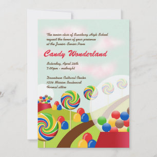 Convite Doce doce maravilha do baile de formatura mais vel
