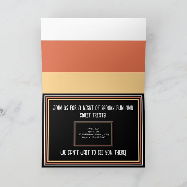 Convite Doce e Assustador (Interior)