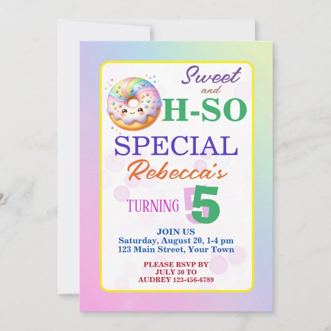 Convite Doce e Pornoz de Aniversário Especial (Frente)