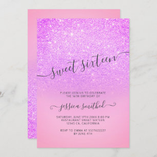 Convite Doce elegante 16 da tipografia do brilho