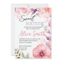 Doce Floral Cor-de-Rosa Esbranquiçado Dezesseis An