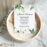 Convite Doce Floral Tropical Moderno Dezesseis Aniversário<br><div class="desc">Este convite de aniversário floral tropical moderno de dezesseis anos é perfeito para uma simples celebração da 16ª festa de aniversário. Essa design encantadora e atraente apresenta flores verdes e rosa deliciosas, bem arrumadas em quadros geométricos, evocando felicidade e beleza natural. Este convite pode ser usado para uma festa de...</div>