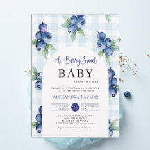 Doce Gingham Azul Menino Arco de Fazenda Baby Show