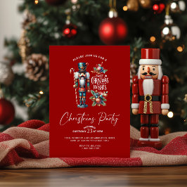Convite Doce Natal Deseja Que Festa De Noz-Cacker Convide