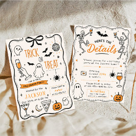 CONVITE DOCE OU TRAVESSURA CUTE HALLOWEEN