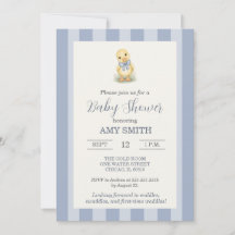 Doce Patinho Azul Bebê Chamada para Chá de Bebê