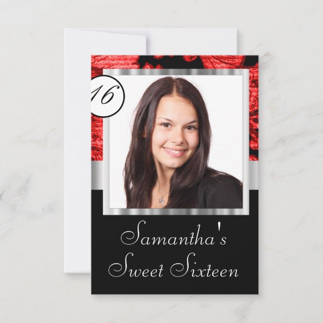 Convite Doce personalizado, dezesseis (Frente)