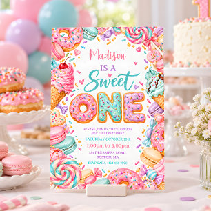 Convite Doce Primeiro Aniversário Donut