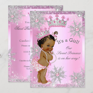 Convite Doce Princesa Bebê Chuveiro Mundo Maravilhoso Rosa